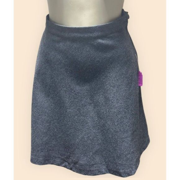 Express Wool Mix Charcoal Gray Skirt Made in Italy Size 3-4 # 1122 - Picture 1 of 11